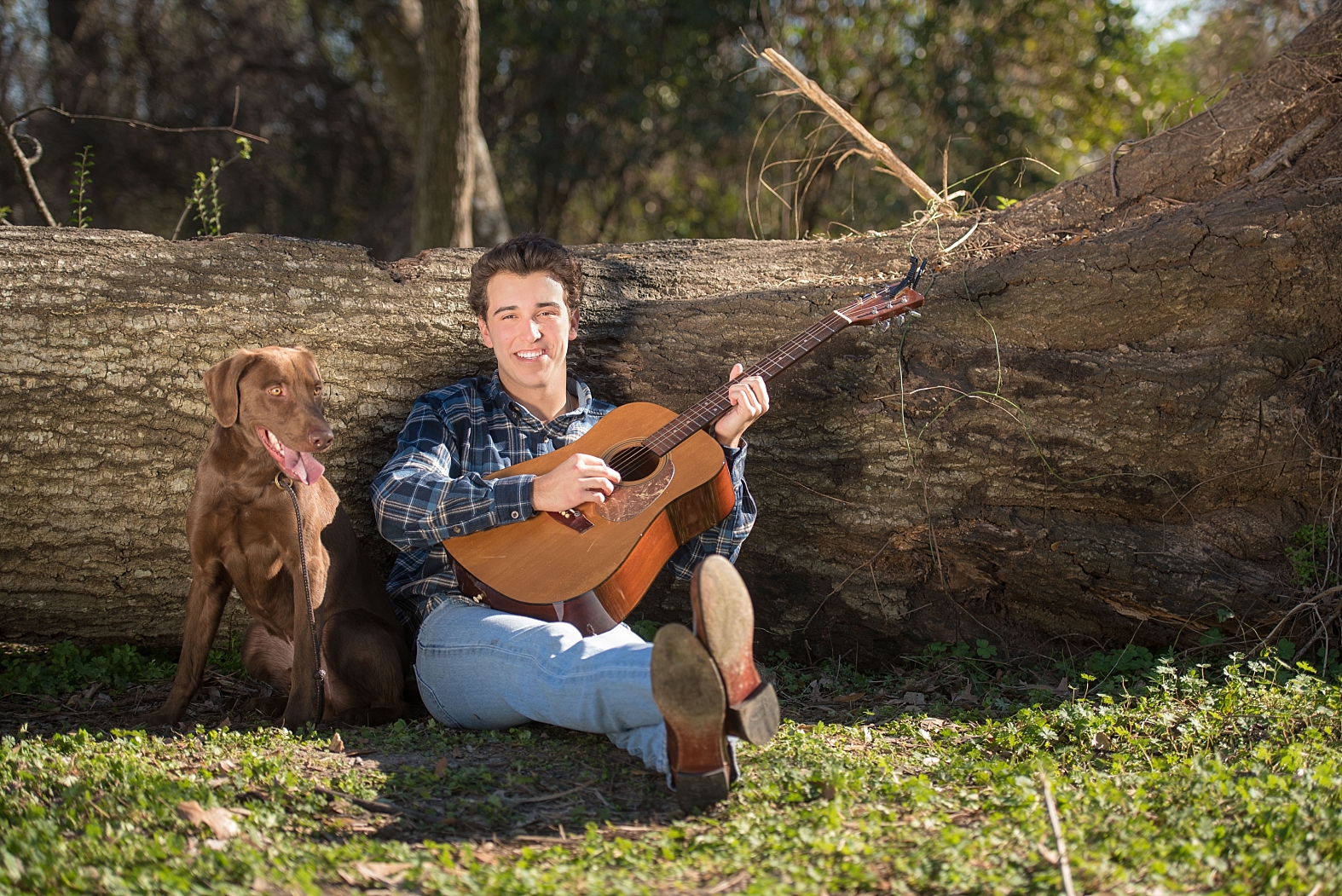 A senior session with his dog