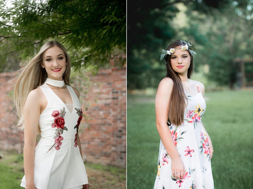How to use floral outfit for senior pictures