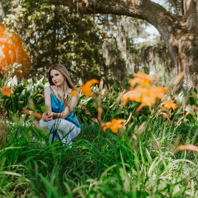 senior session at rip van winkle gardens by four j photography