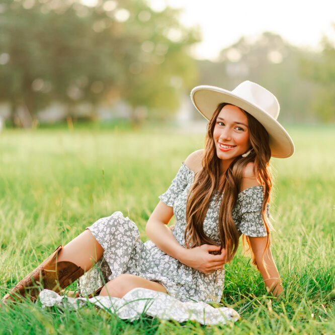 country senior session four j photography